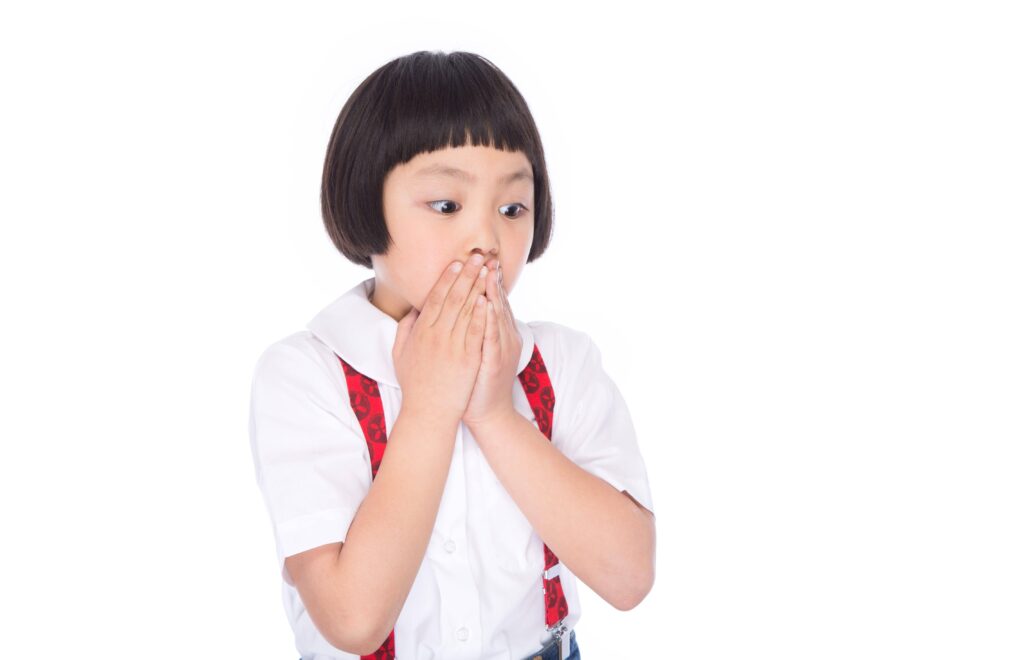 子ども驚き