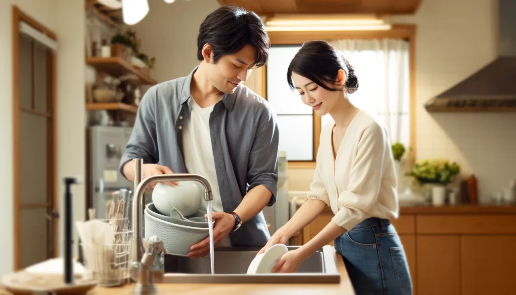 夫婦で家事