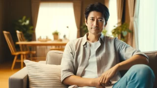 父親　リラックス