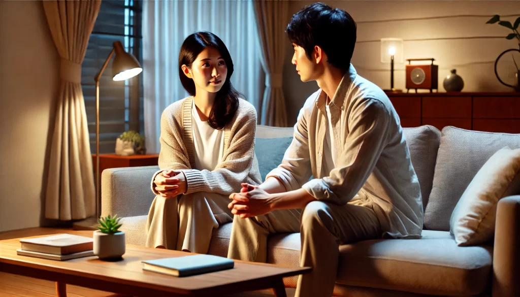 夫婦 リビング