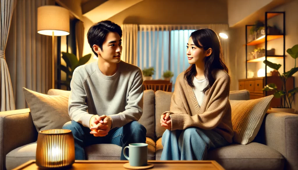 夫婦 リビング