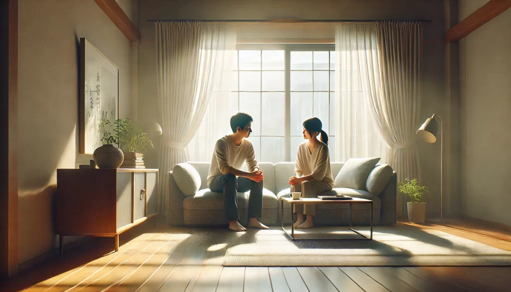 夫婦　リビング