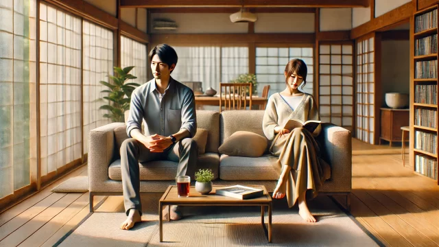 夫婦　リビング